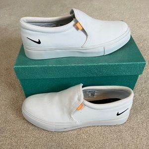 Women’s white Nike size 7 slip-ons